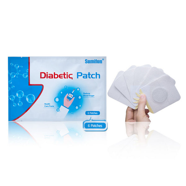 6pcs 1 bag diabetes patch blood sugar reduction