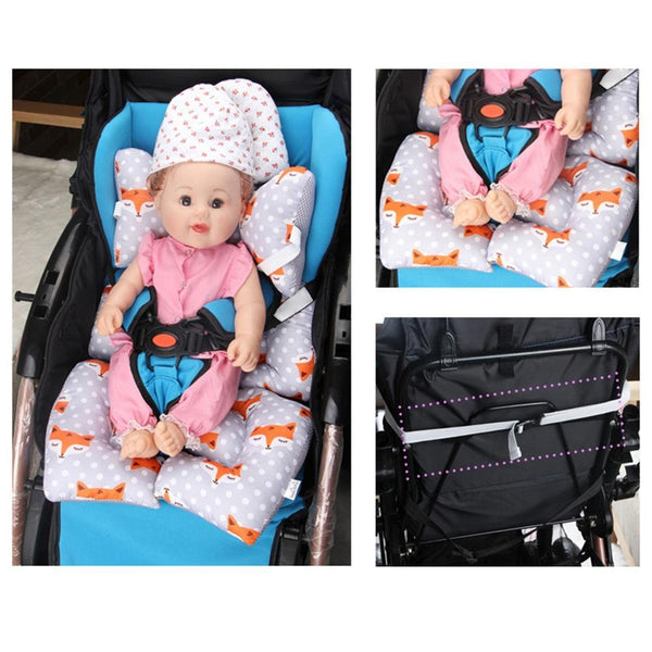 Children Car Safety Seat Cushion Stroller Cushion Pad Baby Full Body Support Sleeping Pad