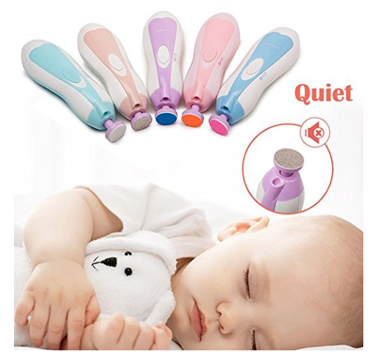 SW 6 Different Grinding Heads Electric Baby Nail Trimmer For Children