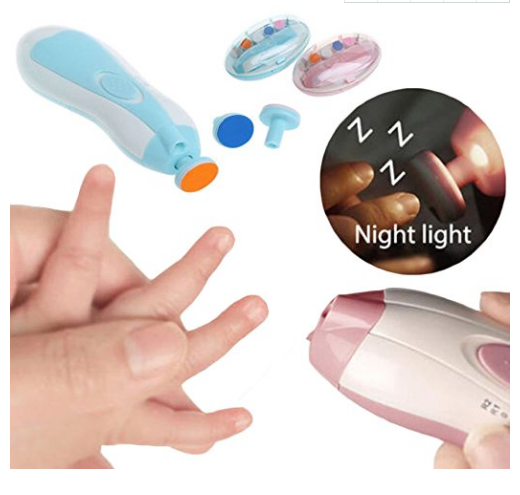 SW 6 Different Grinding Heads Electric Baby Nail Trimmer For Children