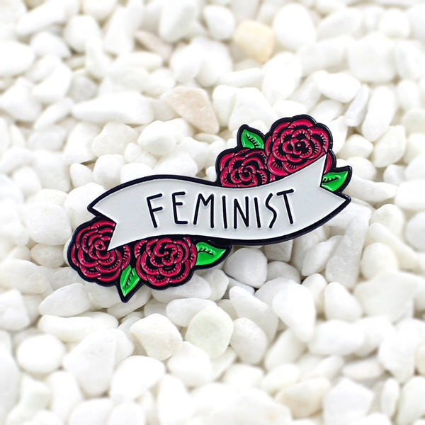 LNRRABC Rose Flower Brooch Floral Pins Badges Enamel Lapel Red Bag Hat Sweater Denim Backpack Party Gift For Women Girls Men
