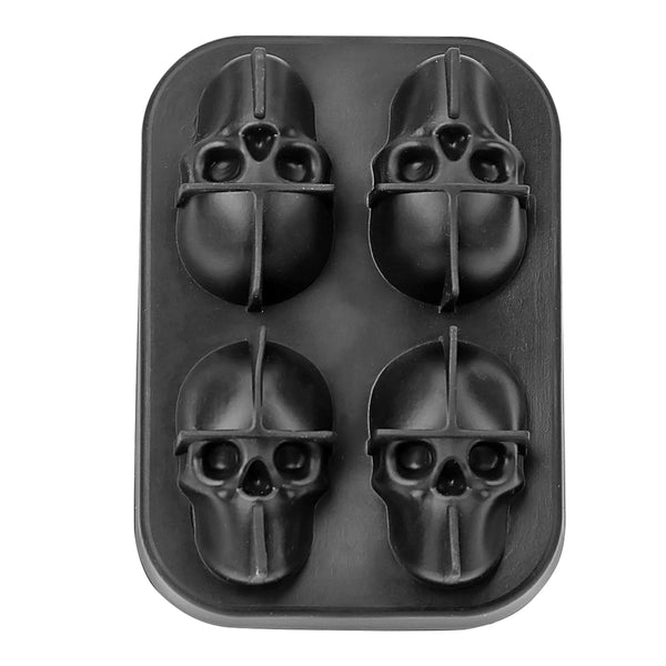 Ice Cube Maker Skull Shape Chocolate Mould Ice Cream DIY Tool Whiskey Wine Cocktail Ice Cube 3D Silicone Mold