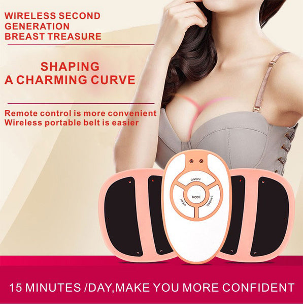Electric Hot Breast Massage Lift Heated Bra Enhancement Machine Pads Massager