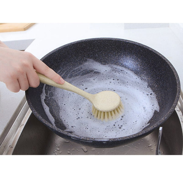 1 pcs Brush Tiles Brush For Dishes Magic emery 1PC Floor Strong Decontamination Sponge Cleaning Brush For Pot with handles