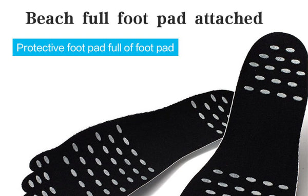 4PCS/Pair Stickers Shoes Feet Care For Stick On Soles Sticky Pads Beach Sock Waterproof Hypoallergenic Adhesive Foot Care Pads