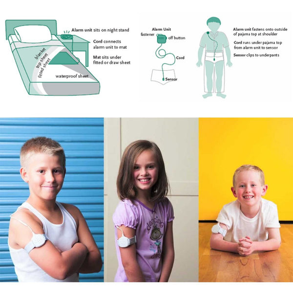 Medical bedwetting alarm for baby nocturnal enuresis alarm adult bed wetting treatment urine alarm