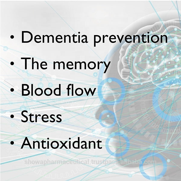 6 packs Health product gaba & ginko biloba leaf herbal food supplement for prevention treatment dementia stress free
