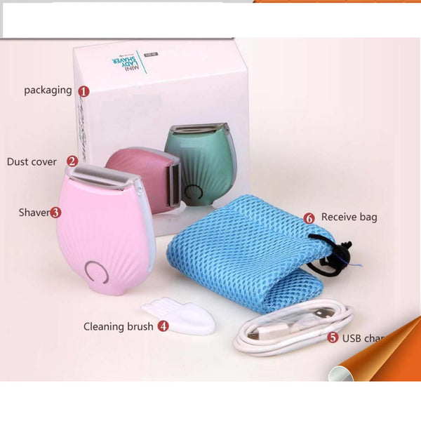 High Quality Strong Mini Hair Mini Electric Shaver for lady