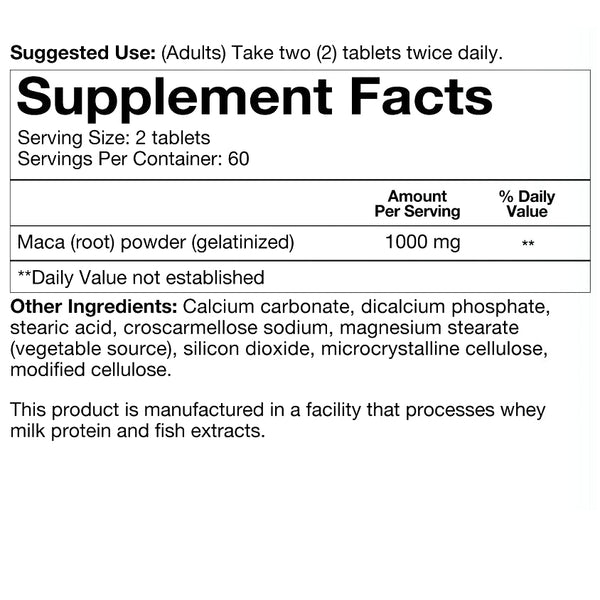 6 bottles Youtheory Men's Maca, 120 Tablets