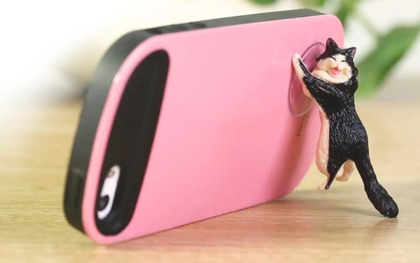 Phone Holder Cute Cat Support Resin Mobile Phone Holder Stand Sucker Tablets Desk Sucker Design high quality Smartphone Holder