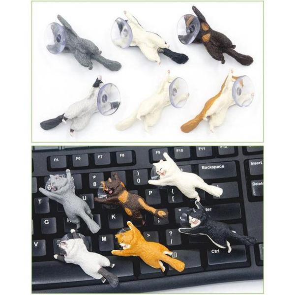 Phone Holder Cute Cat Support Resin Mobile Phone Holder Stand Sucker Tablets Desk Sucker Design high quality Smartphone Holder
